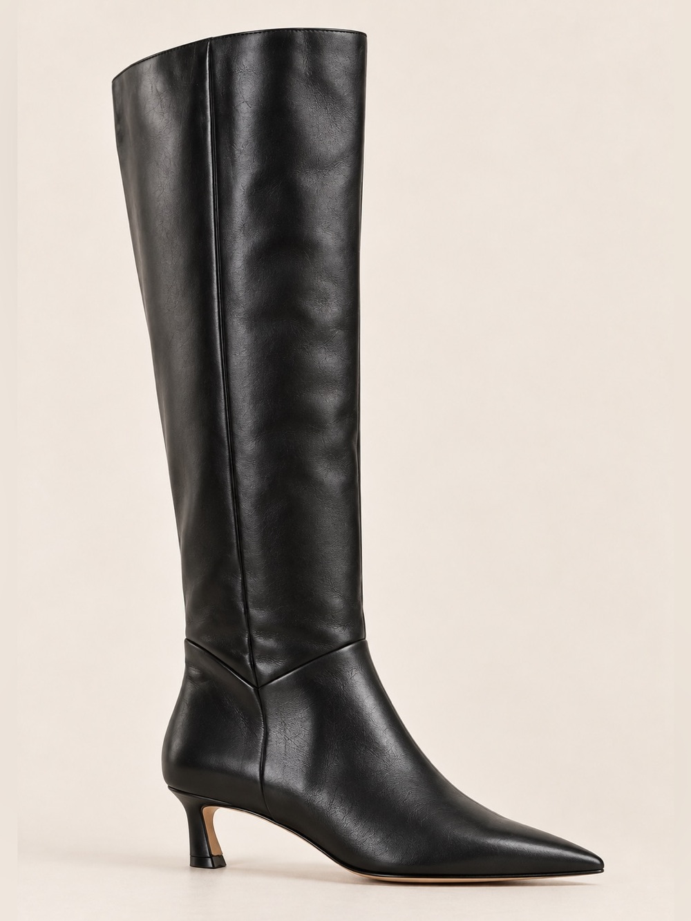 NWT Gianni Bini Gianna Leather Kitten Heel Tall Boots Sz 6 (no original box)